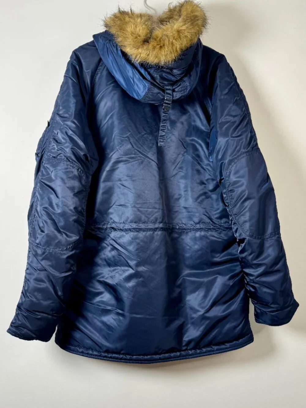 Alpha Industries Extreme Cold Weather Military Parka Coat Type N-3B Blue Sz XL - Picture 9 of 13